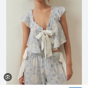 ISO urban outfitters pretty PJ tie top and bottoms
